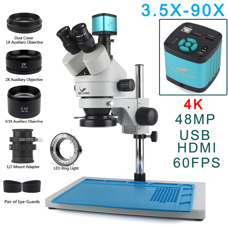 3.5X-90X Simul-Focal Stereo Tr - Electronics Repair Microscope review and price