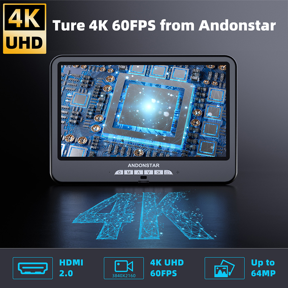 Andonstar First 4K 60FPS AD210 - Electronics Repair Microscope review and price