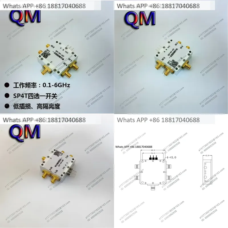 1PC for QM-SW-4ST 0.1-6 GHz SP - Qm Electronics & Repair Services review and price