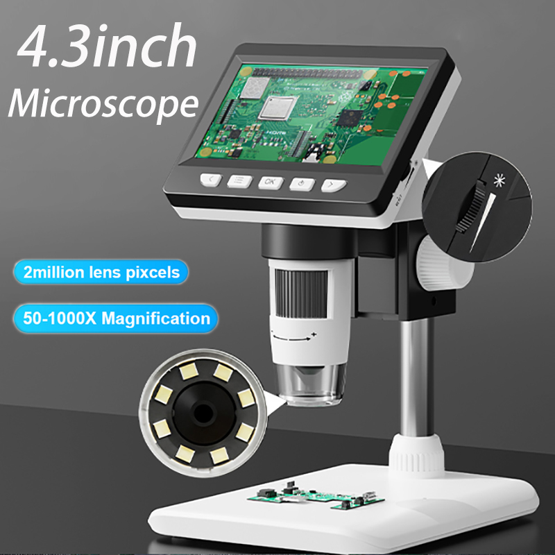 Digital Microscope with 4.3inc - Electronics Repair Microscope review and price
